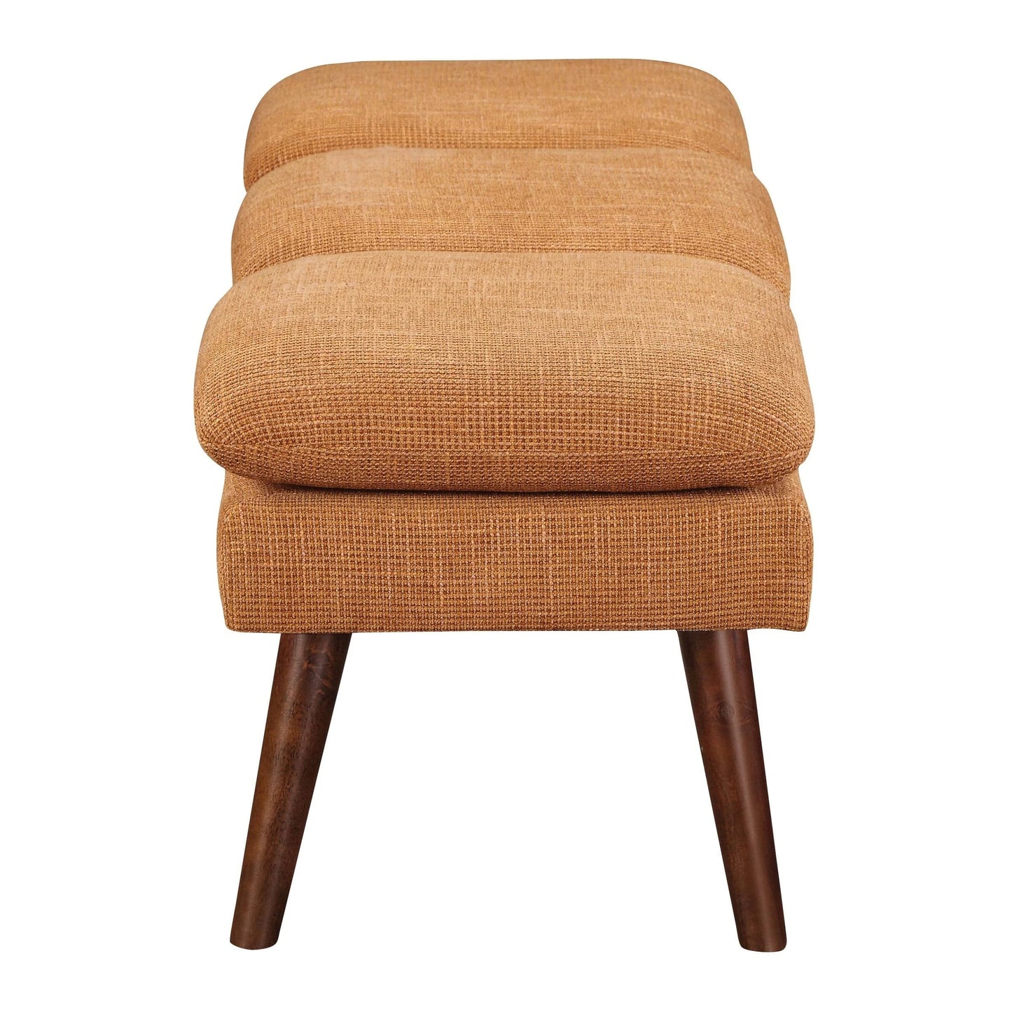 Amanda 54" Mid-Century Bench: Stylish Upholstered Bench for Modern Interiors