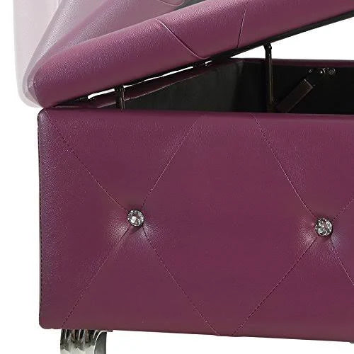 Elegant Upholstered Tufted Storage Bench - Grey | Timeless Design for Dubai Homes