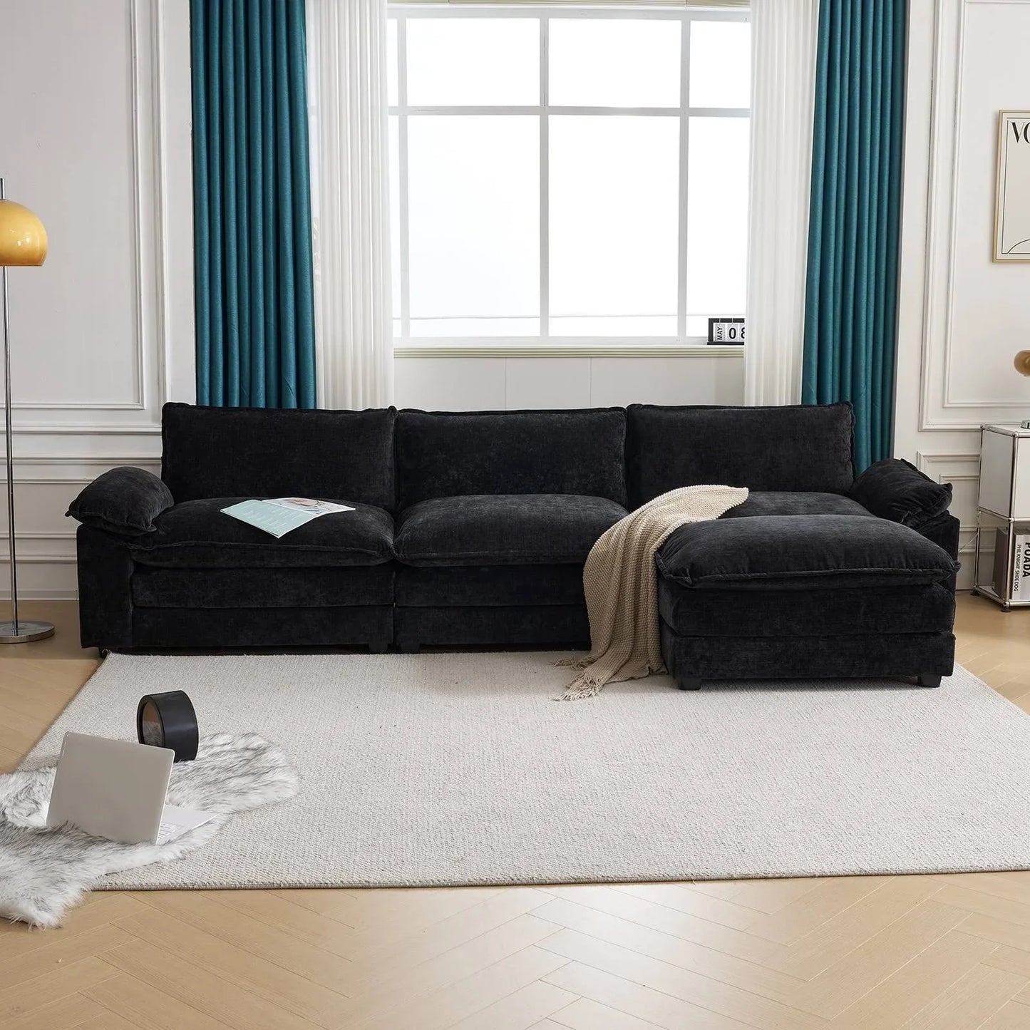 Shonn Modular Sofa with Additional Ottoman – Comfort, Style, and Versatility in One
