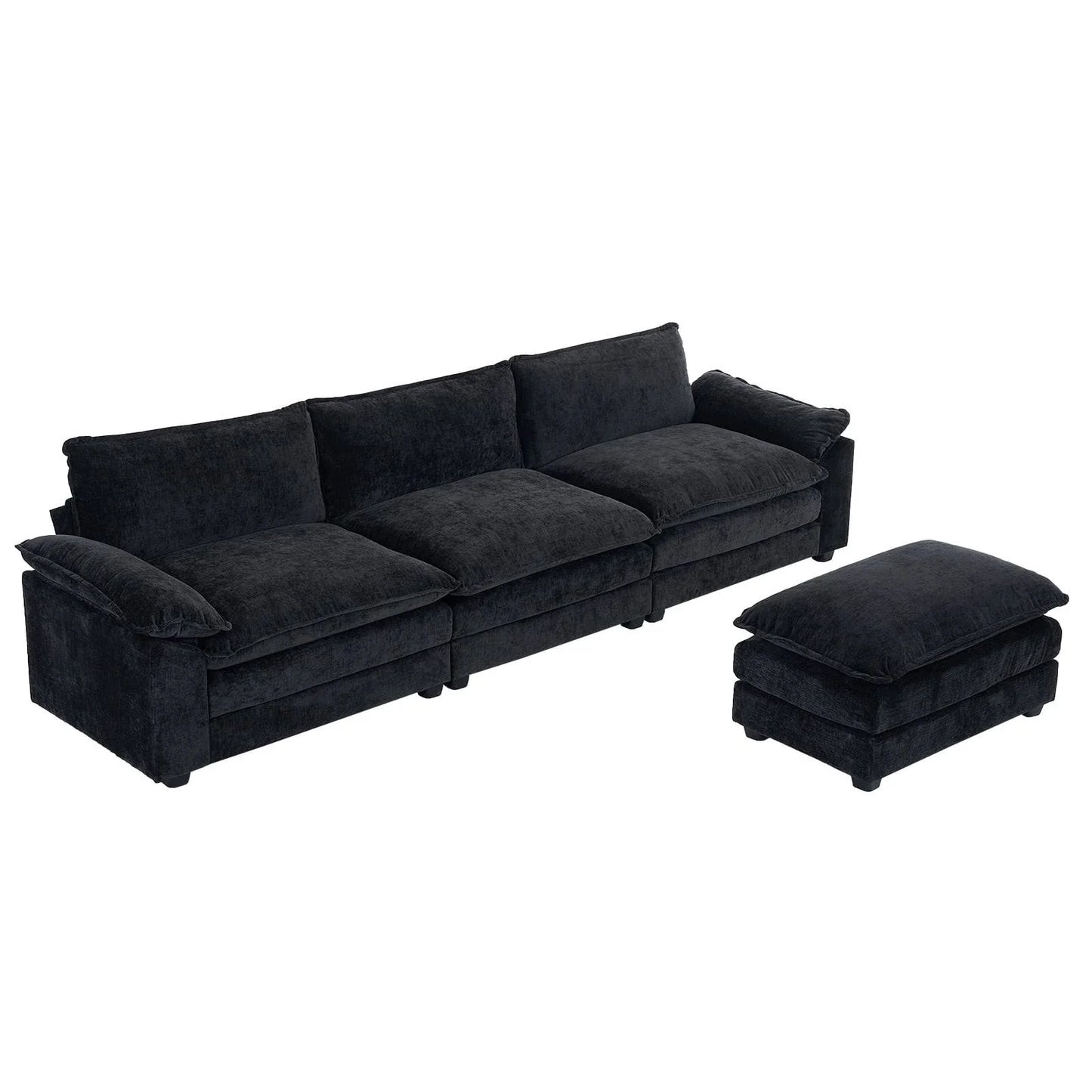 Shonn Modular Sofa with Additional Ottoman – Comfort, Style, and Versatility in One