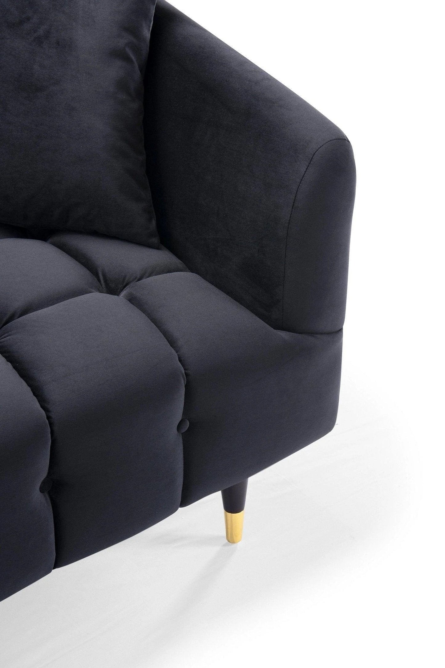 Dagenham Velvet Round Arm Sofa