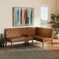 Riordan Mid-Century Modern 2-Piece Dining Nook Banquette Set