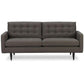 Button Tufted Petrie Midcentury Sofa