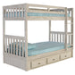 WHITE TWIN OVER TWIN BUNK BED | DISCOVERY WORLD FURNITURE | GIANCOLA | VIV + RAE