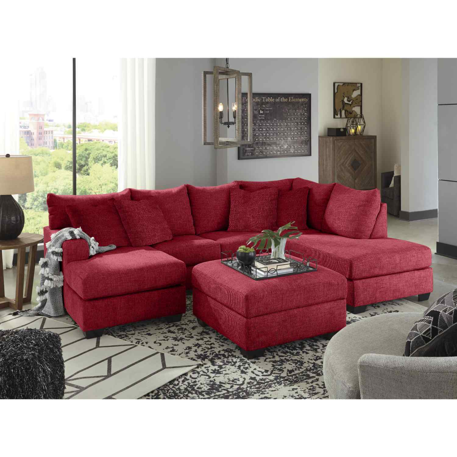 5-Piece Large Upholstered Corner Sofa in Dubai – Zavior Furniture
