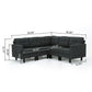 Emmie Mid-century Modern 5-piece Sectional Sofa Set