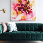 Flared Arm Tufted Velvet 3 Seater Sofa