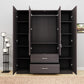 Zaviour Furniture Linch 4 Door Wardrobe