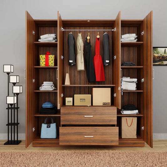 Zaviour Furniture Linch 4 Door Wardrobe