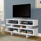 Modern TV Stand in white wood finish