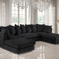 Hervie Sectional sofa with 2 Ottomans
