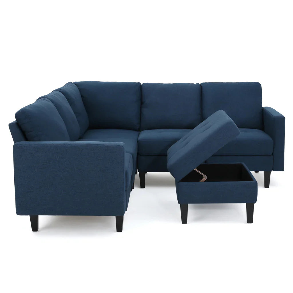 Zahra 6-piece Sofa Sectional with Ottoman for Dubai Homes