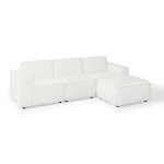 Luxurious 4 Piece Fabric Sectional Sofa for Ultimate Comfort and Style
