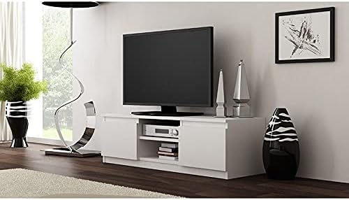 Modern 2-Door Cabinet TV Console Stand – Zavior Furniture Dubai
