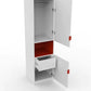 1 Door MDF Wardrobe, Sky Blue Mid Shelf | Zavior Furniture