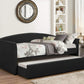 Adriana Faux Leather Daybed with Pull-Out Trundle
