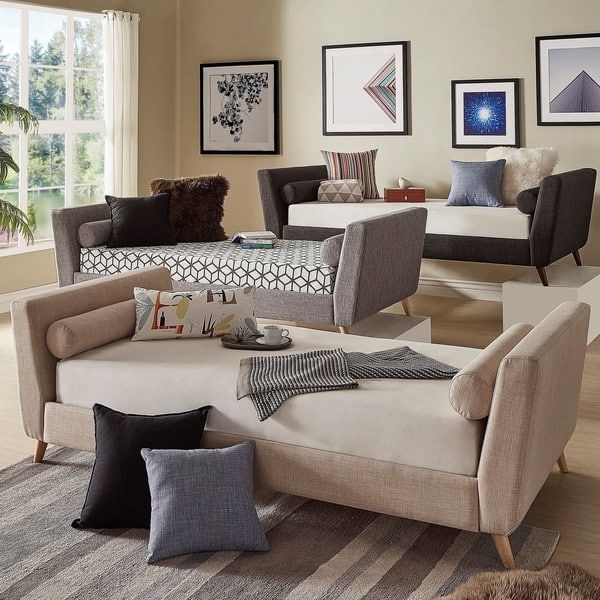 Simple Fabric Upholstered Daybed