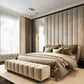 Channel Tufted Wall Panel Headboard Bed – Customizable Elegance for Any Space