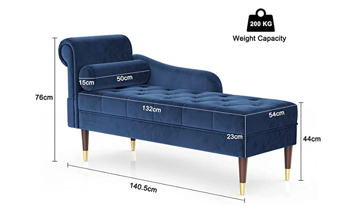Left Armrest Chaise Lounge