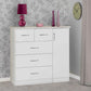 Zaviour Grey 5 Drawer Compact Wardrobe