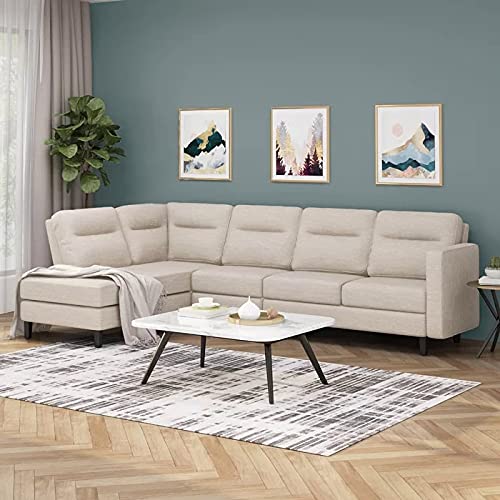 Modern Fabric Upholstered Sofa with Divan