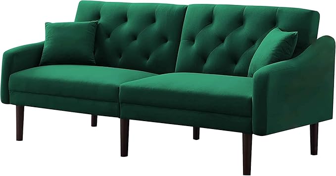 Malek Velvet Square Arm Sofa