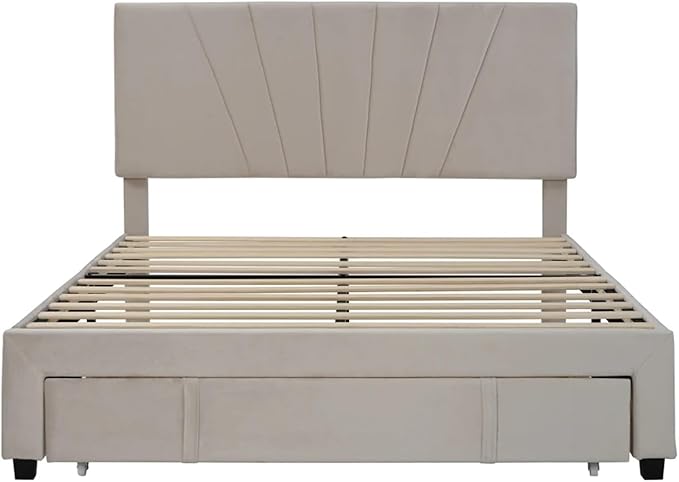 Hie Queen Upholstered Storage Platform Bed
