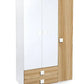 Three Door Wardrobe with Two Drawers