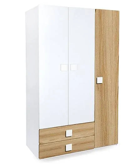 Three Door Wardrobe with Two Drawers