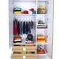 Three Door Wardrobe with Two Drawers