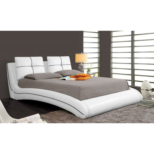 Zavior Upholstered Curved Bed Frame