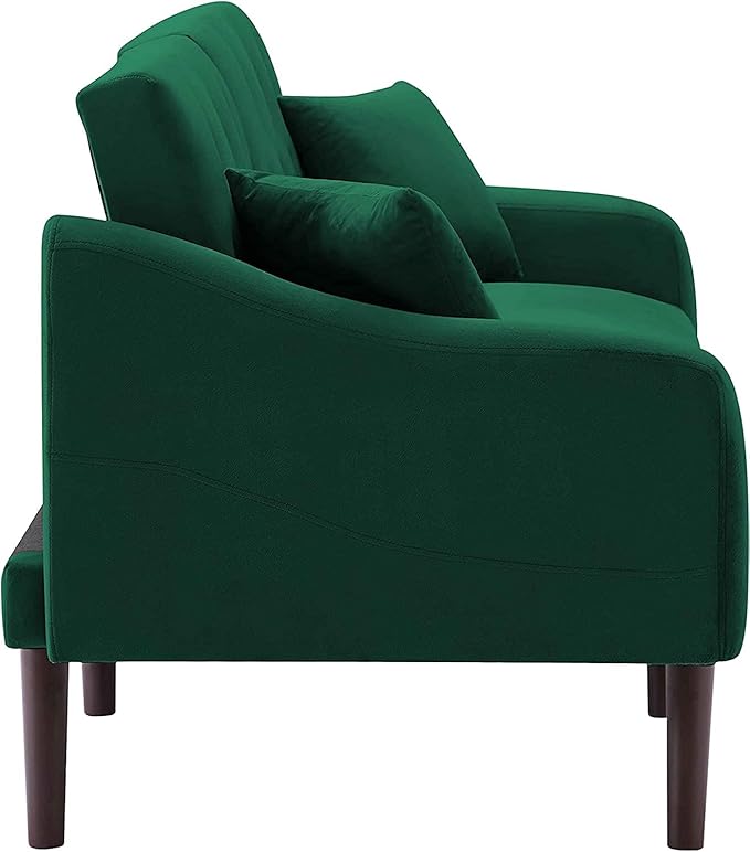 Malek Velvet Square Arm Sofa