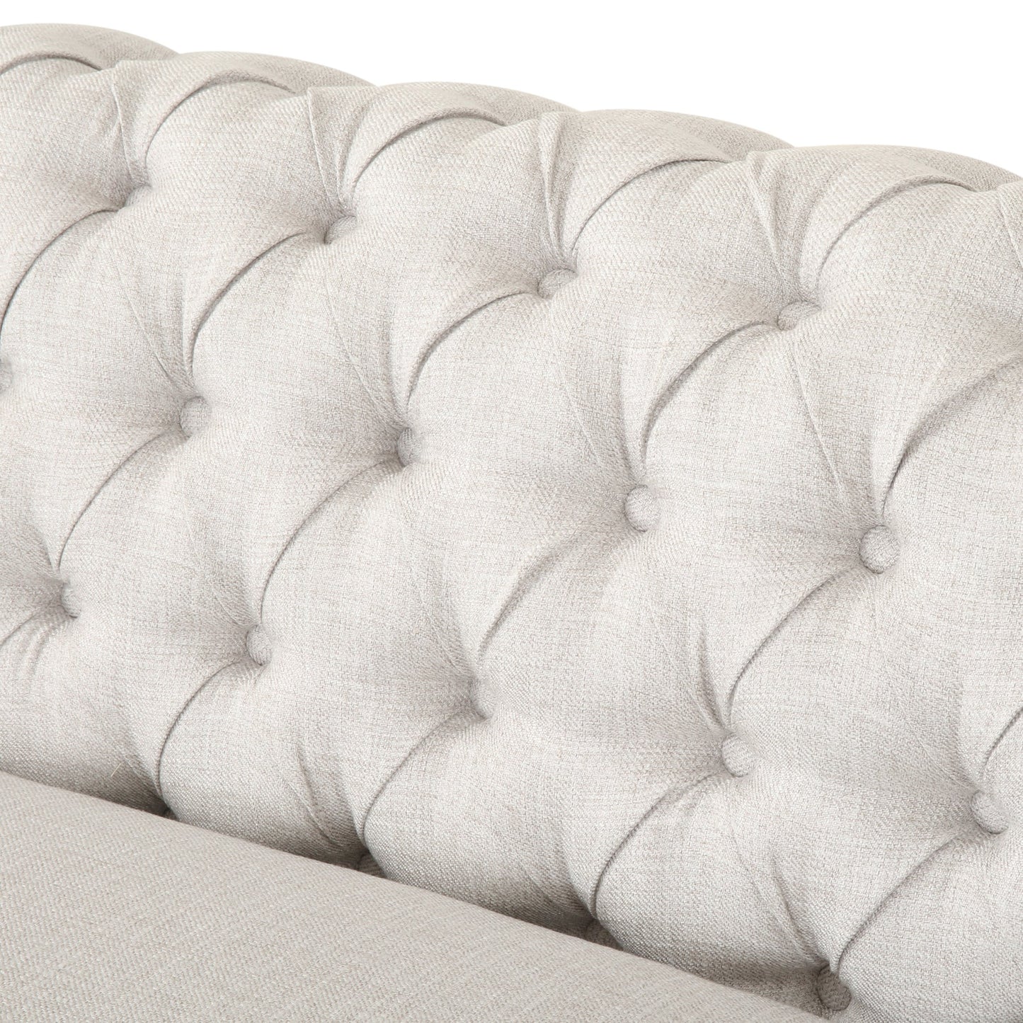 Amberside 6 Seater Fabric Tufted Sectional Sofa - Luxury Living in Dubai