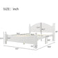 White 6 Piece Bedroom Set with Bed, Dresser & Mirror