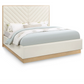 Cross Lines Tufted Wall Panel Headboard Bed – Luxurious Upholstery for Customizable Wall Design