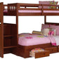 MERLOT TWIN OVER FULL STAIRBED | DISCOVERY WORLD FURNITURE