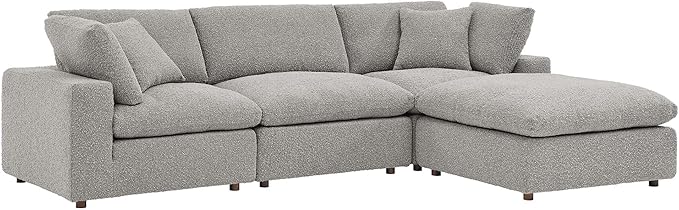 Elissa Square Arm Modular Sofa Chaise – 270cm of Ultimate Comfort for Your Living Space