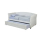 Adriana Faux Leather Daybed with Pull-Out Trundle
