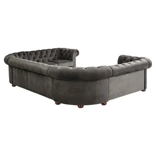 Knightsbridge Chesterfield U-Shaped Sectional Sofa in Dubai - Luxury Seating for Your Living Room