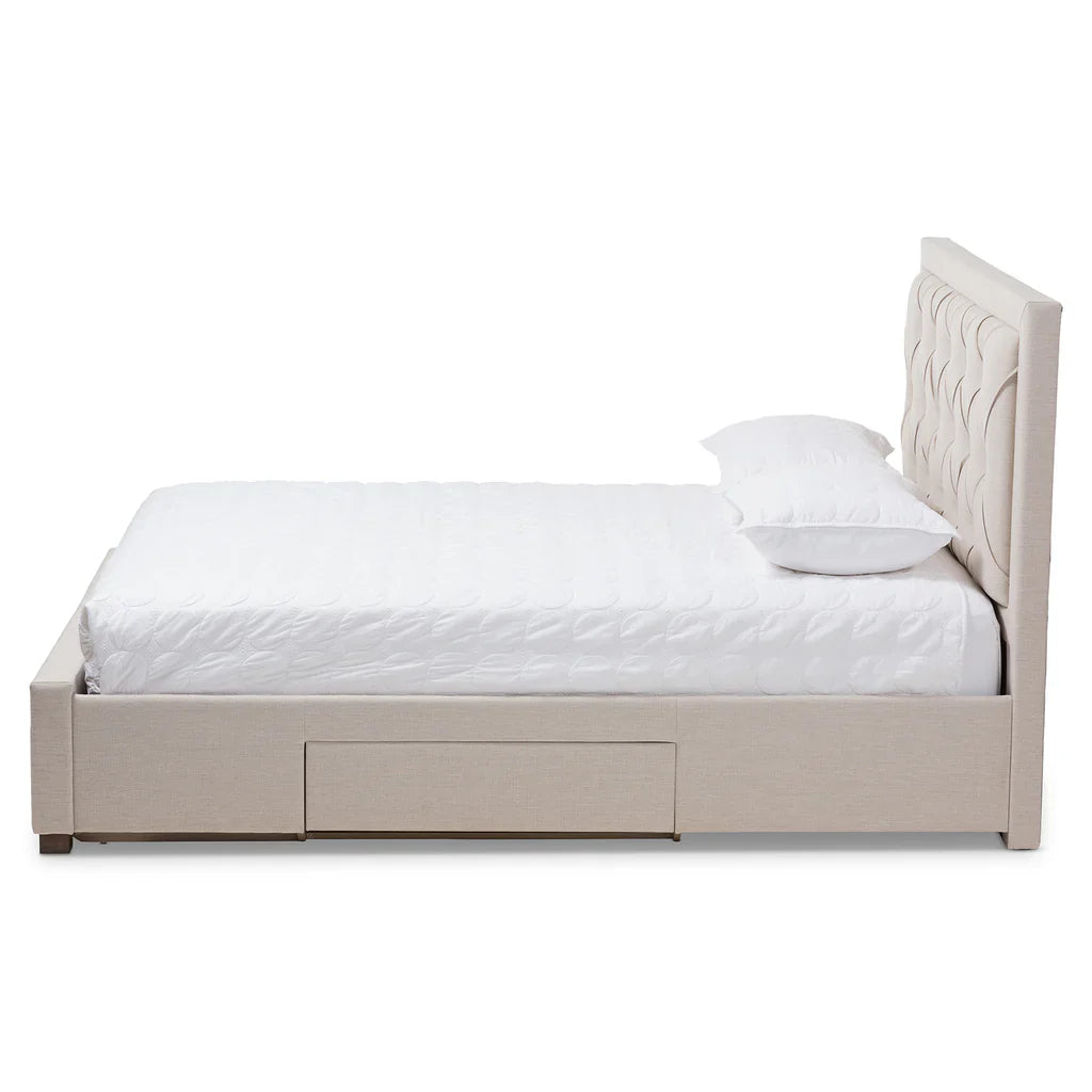 Tantallon Tufted Upholstered Storage Bed