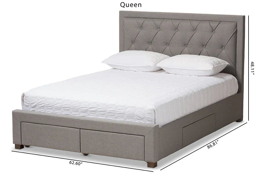 Tantallon Tufted Upholstered Storage Bed