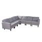 Mahra 7-piece Fabric Sectional Sofa Set - Stylish, Comfortable & Customizable for Your Home in Dubai