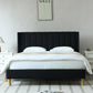 Alazyhome Upholstered Platform Bed Frame with Wingback Headboard