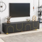 Minimalist TV Stand with Arch Cabinets for TVs Up to 78"