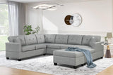 U-Shape Sectional Sofa with Storage Ottoman – Comfortable 7-Seater for Your Living Room