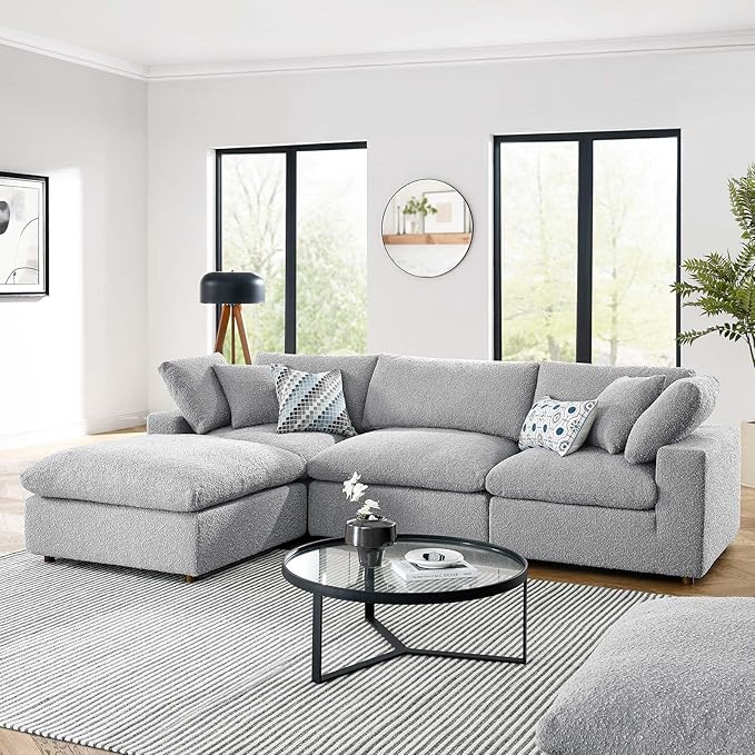 Elissa Square Arm Modular Sofa Chaise – 270cm of Ultimate Comfort for Your Living Space