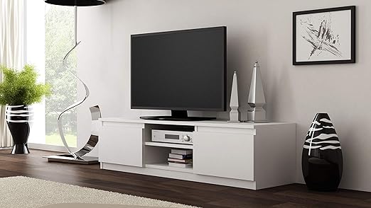 Modern 2-Door Cabinet TV Console Stand – Zavior Furniture Dubai