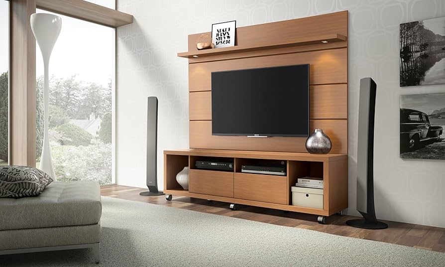 Julius Entertainment Wooden TV Stand