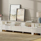 WAMPAT TV Stand for TVs , White Modern Entertainment Center for 55-115 inch TV Console Table, Media TV Cabinet