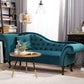 Vintage Upholstered Chaise Lounge